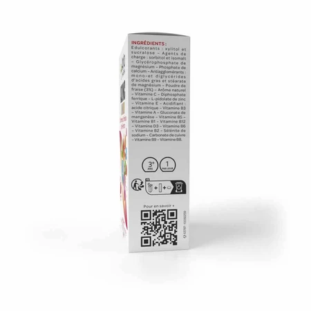 Arkopharma Azinc Vitamine C, E, Zink Junior Erdbeere 30 Kautabletten