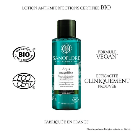 Sanoflore Magnifica Soin Botaniste Anti-imperfections Bio Aqua 100ml
