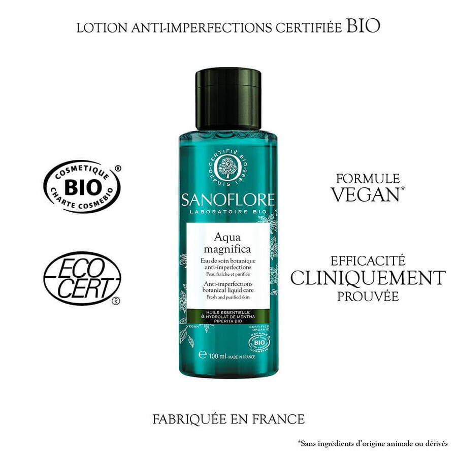 Sanoflore Magnificent Soin Botaniste Anti-imperfections Bio Aqua 100ml