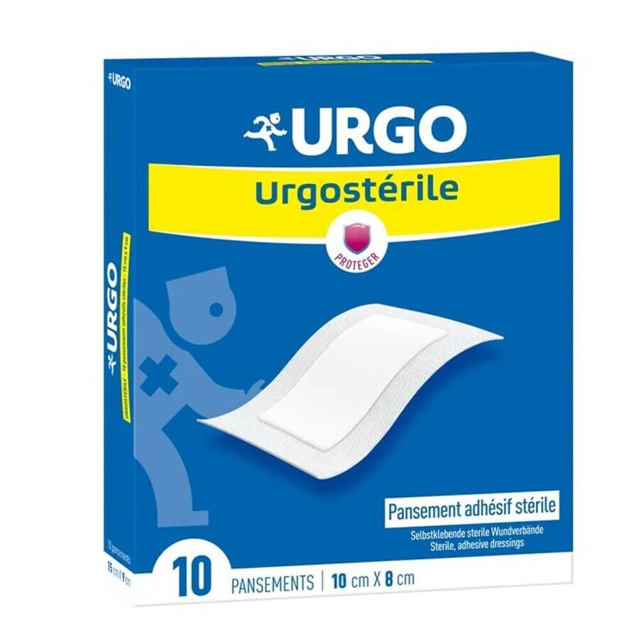 Buy Urgo Sterile adhesive dressings 10 cm x 8 cm x10 Urgo Sterile adhesive dressings 10 cm x 8 cm x10