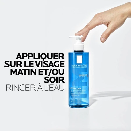 La Roche-Posay Effaclar Schuimende Reinigingsgel Gezicht Vette acnehuid 2x400ml