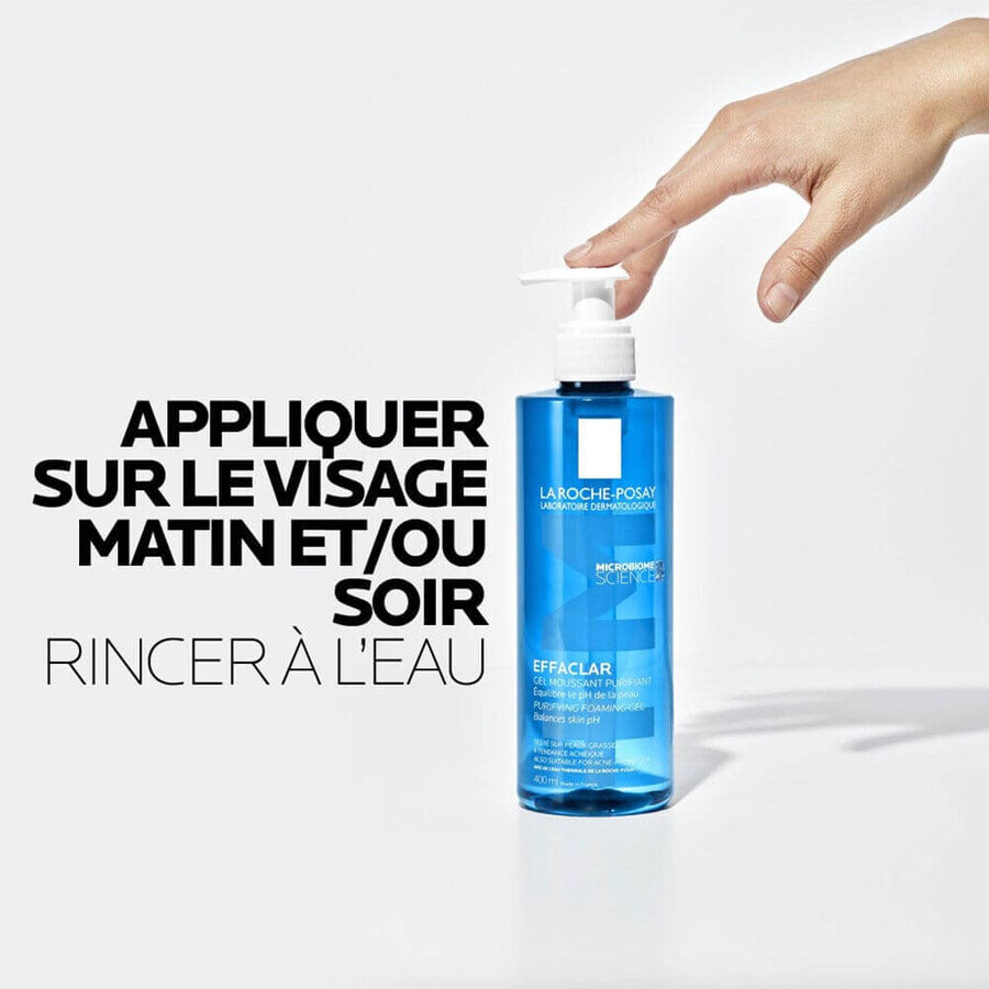 La Roche-Posay Effaclar Gel Limpiador Espumoso Rostro Pieles grasas con tendencia acneica 2x400ml La Roche-Posay Effaclar Gel Limpiador Espumoso Rostro Pieles grasas con tendencia acneica 2x400ml