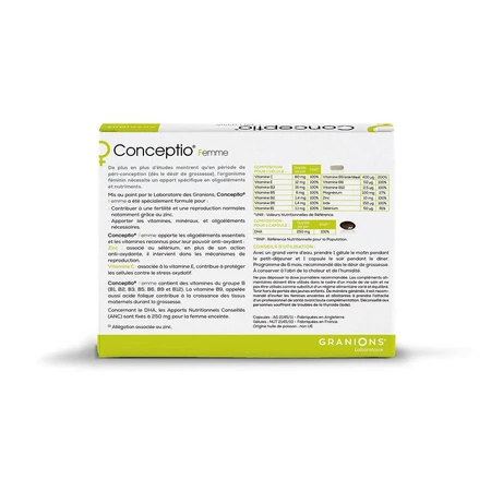 Granions Mujer 30 cápsulas + 30 jaleas Concepción