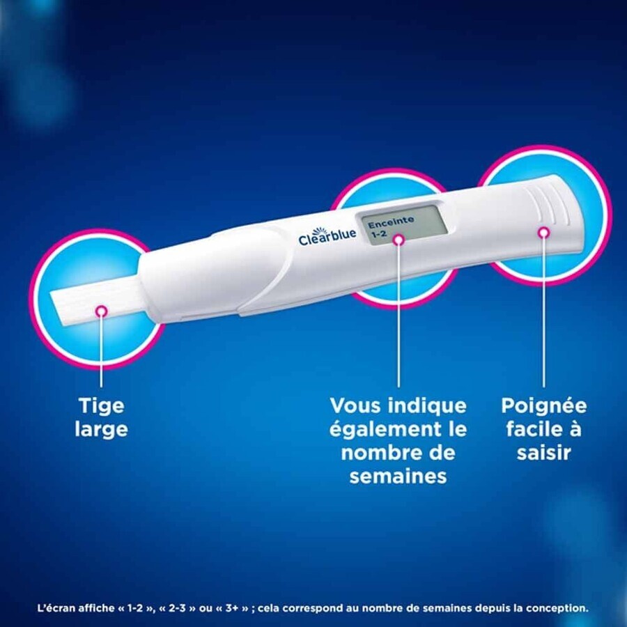 Clearblue Digital Pregnancy Test with estimated age of pregnancy 1 test