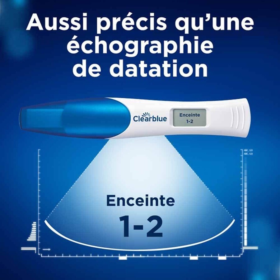 Clearblue Digital Pregnancy Test with estimated age of pregnancy 1 test