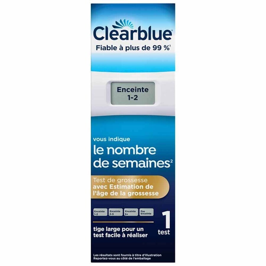 Clearblue Digital Pregnancy Test with estimated age of pregnancy 1 test