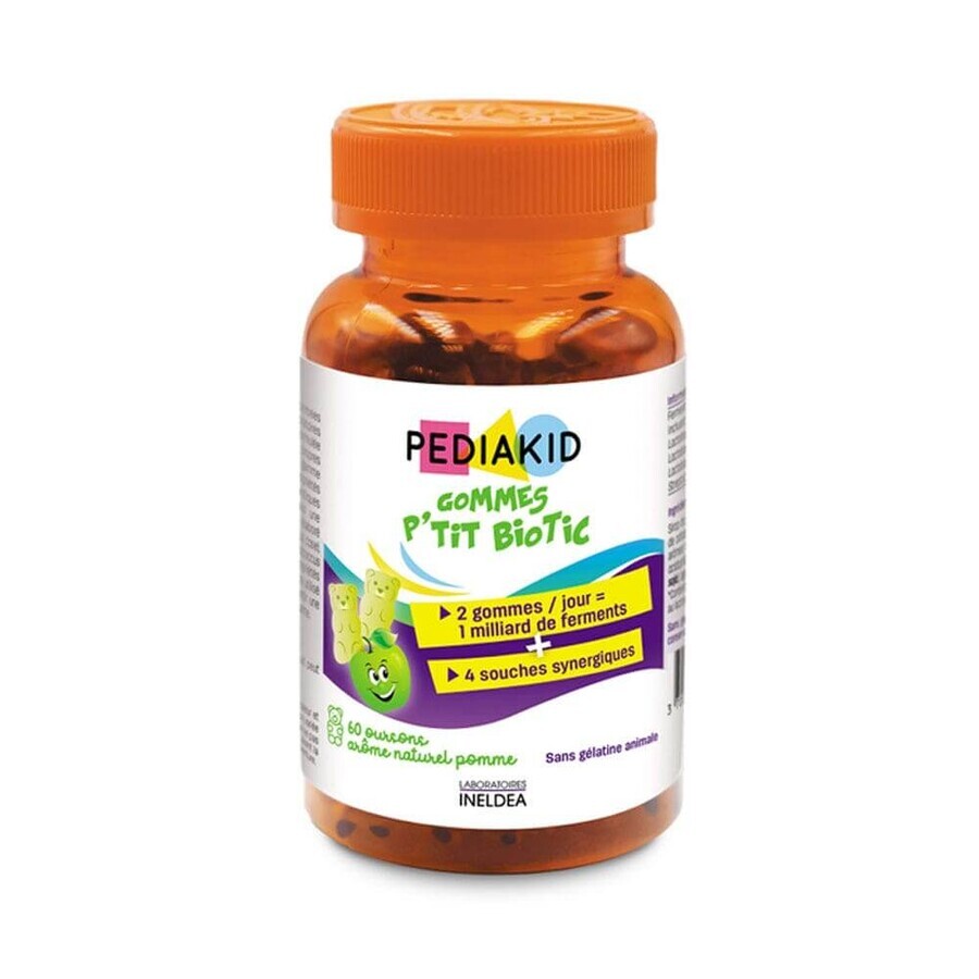 Pediakid P'tit Biotic Apple-flavored Gum 60 gum