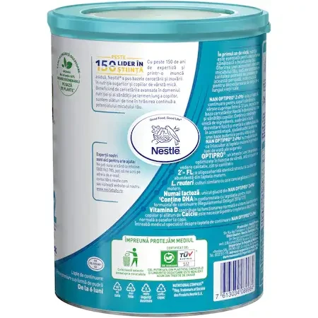 Nan 2 Optipro HMO milk powder, +6 months, 800 g, Nestlé