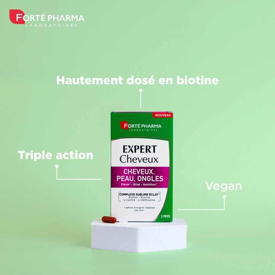 Forté Pharma Expert Hair and Nail Care Vitamins B6 Zinc 30 Capsules