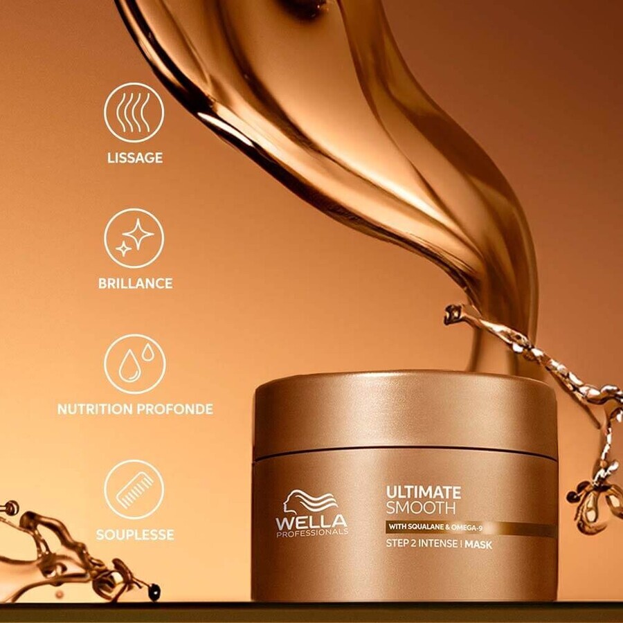 Wella Professionals Ultimate Smooth Nourishing Mask Păr uscat, tern sau creț 500ml