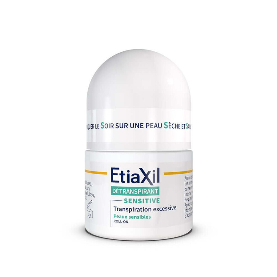 Etiaxil Detraspirant Tratamiento de la transpiración axilar excesiva con roll-on Piel Sensible 2x15ml