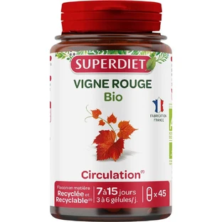 Superdiet Vigne Rouge Bio 45 gélules