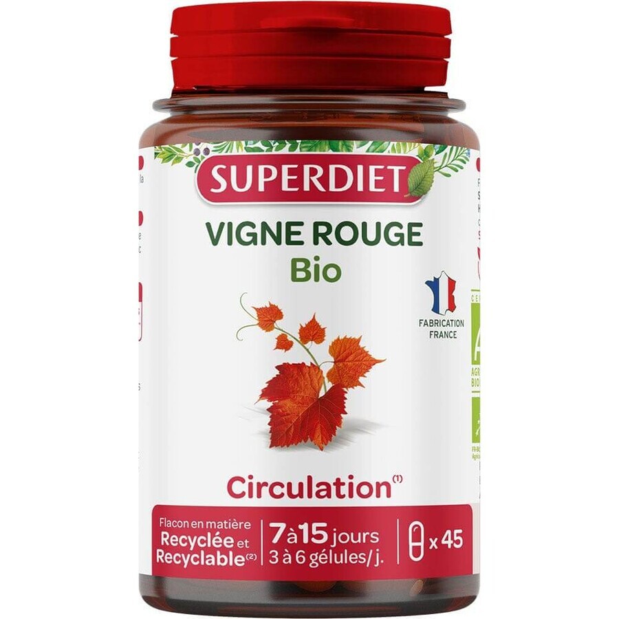 Acquista Superdiet Vite rossa biologica 45 capsule Superdiet Vite rossa biologica 45 capsule