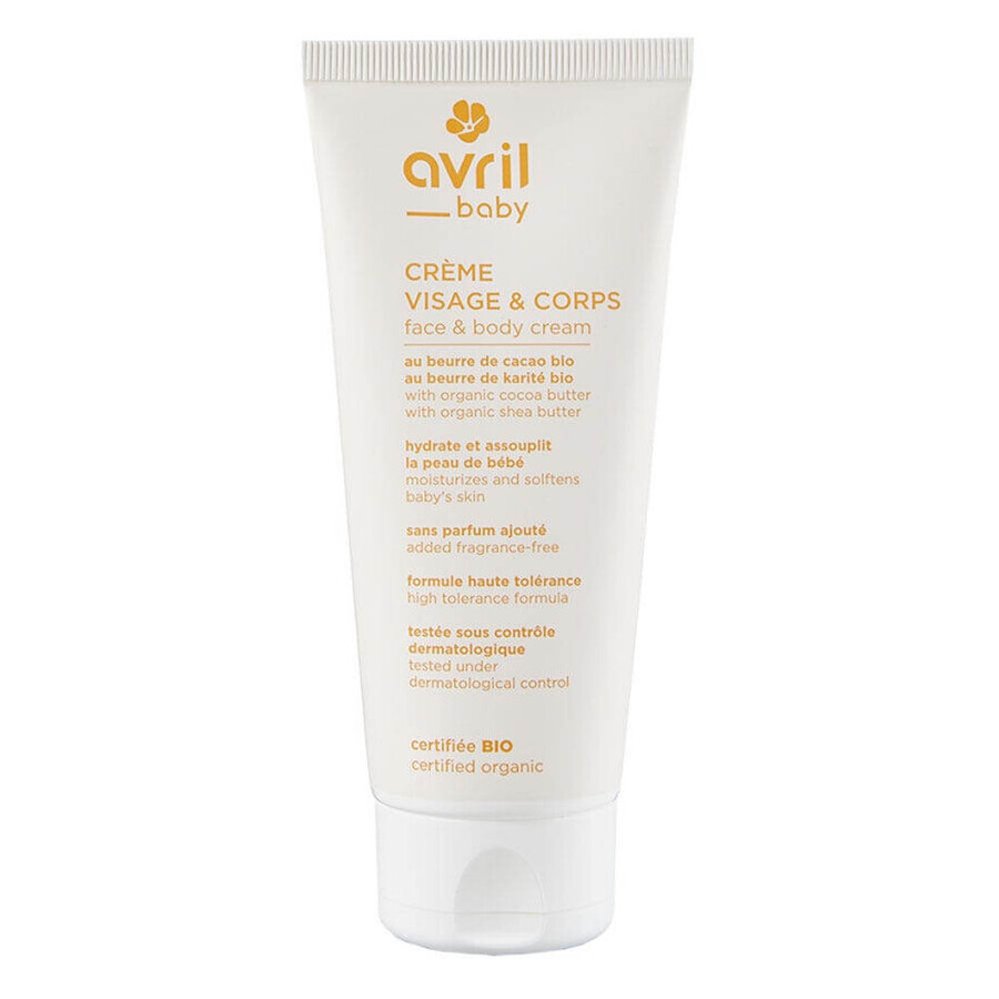 Acquista Avril Crema con burro di cacao e burro di karité bio del bebè viso e corpo 100ml Avril Crema con burro di cacao e burro di karité bio del bebè viso e corpo 100ml