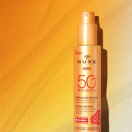 Nuxe Spray Solaire Délicieux Haute Protection SPF50 visage et corps 150ml