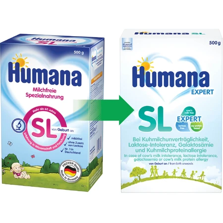 Special soy milk formula SL, +0 months, 500 g, Humana