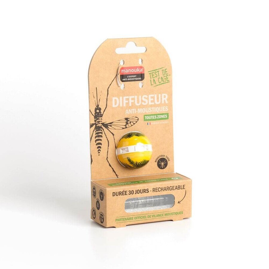 Manouka Boule Diffuseur Anti Moustiques Toutes Zones Dès 36 Mois