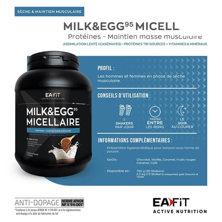 Eafit Leche y Huevos 2.0 para el desarrollo muscular 750g
