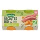 Bl&#233;dina Petits pots legumes Les Recoltes Bio 4 to 6 months 2x130g