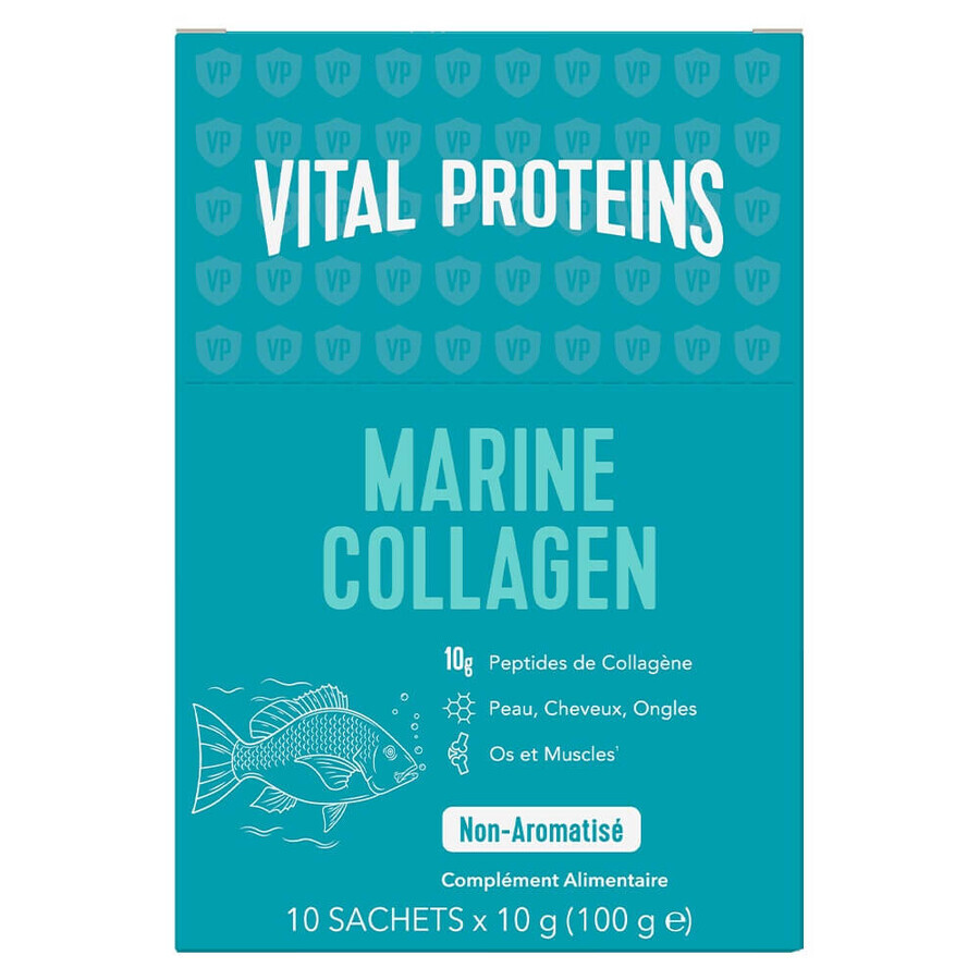 Vital Proteins Colagen marin Piele, păr, unghii, structură osoasă 10 g sticks