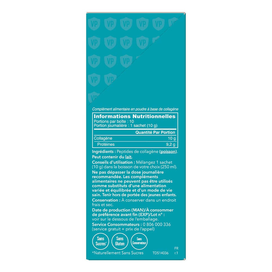Vital Proteins Colagen marin Piele, păr, unghii, structură osoasă 10 g sticks