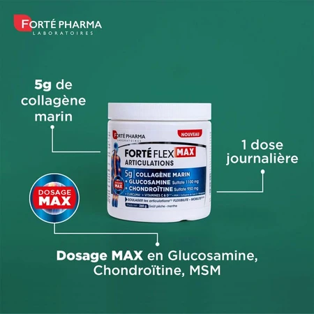 Forté Pharma Forté Flex Max Articulations 5g Collageen Marin Goût Pêche - Menthe 260g