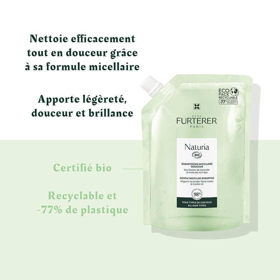 René Furterer Naturia Eco Refill Shampoo micellare biologico Delicatezza 400 ml