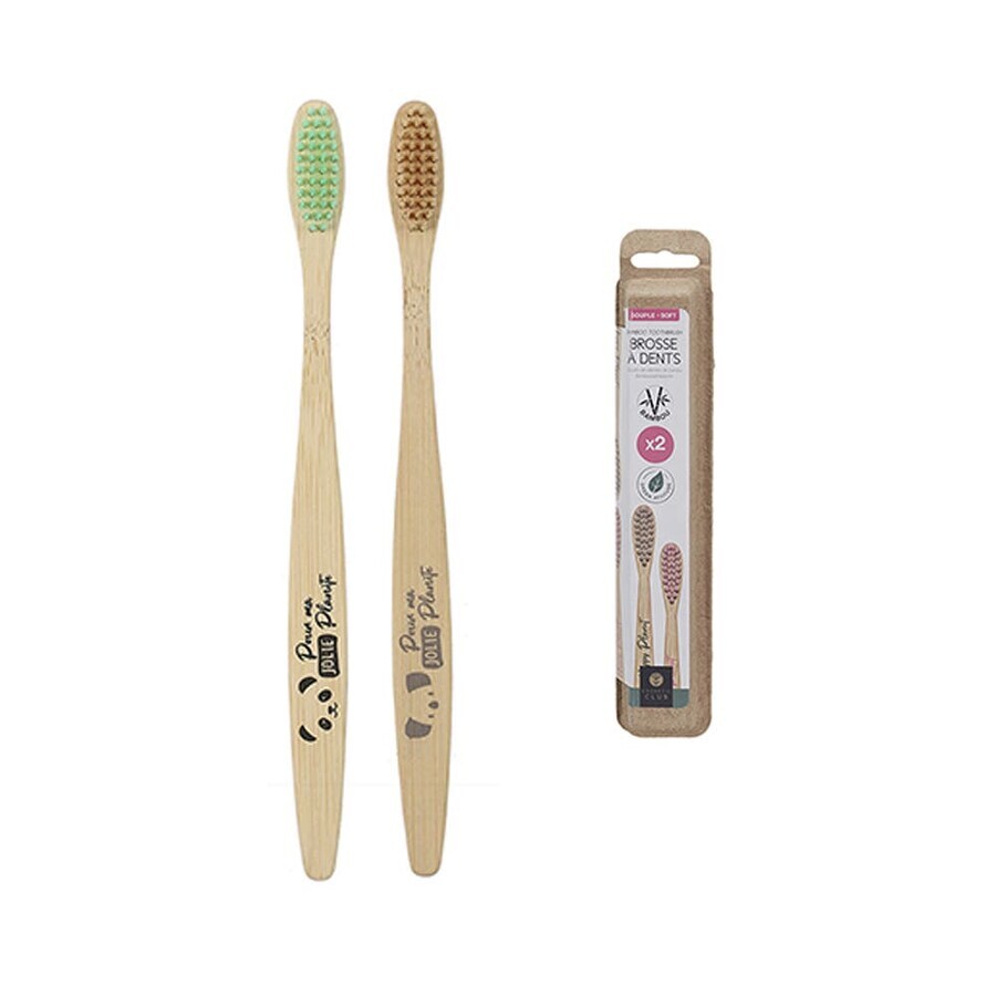 Buy Le Comptoir Des Tendances Bamboo Toothbrush x2 Le Comptoir Des Tendances Bamboo Toothbrush x2