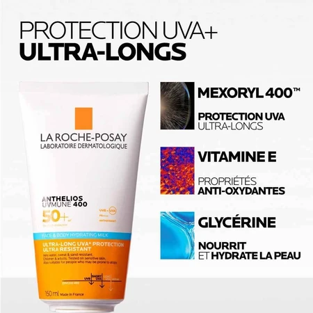La Roche-Posay Anthelios Lait Hydratant Visage et Corps 150ml