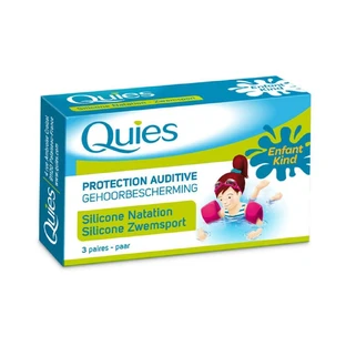 Quies Silicone gehoorbescherming voor kinderen om te zwemmen 3 paar
