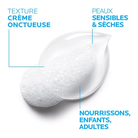 La Roche-Posay Lipikar Duschcreme Surgras für Babies und Erwachsene Trockene Haut 400 ml