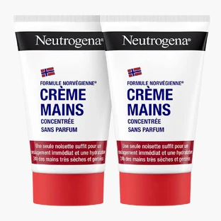 Neutrogena Crème Mains Hydratante Concentrée Peaux très sèches 2x50ml