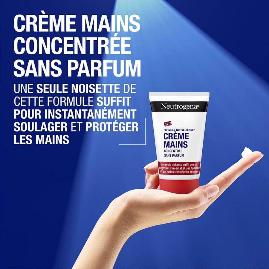 Neutrogena Crema concentrata per le mani priva di Profumo Pelli Molto Secche 2x50ml