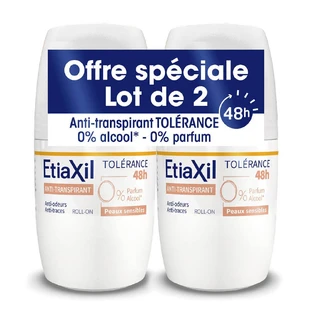 Etiaxil Anti-Transpirant Deodorant Roll-on 48H Tolérance Sensitive Skin 2x50ml