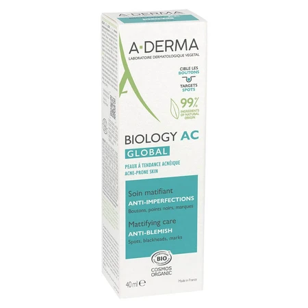 A-Derma Biology AC Anti-Perfektion Mattierende Behandlung Bio Global 40ml