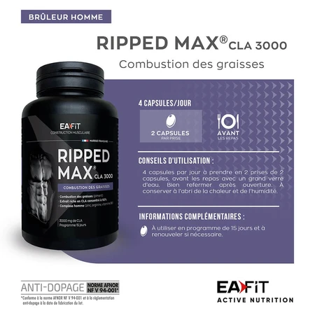 Eafit Ripped Max Cla3000 60 Cápsulas