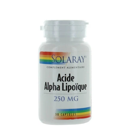 Solaray ácido alfa lipoico 30 cápsulas 250 mg