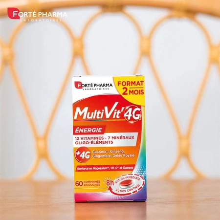 Forté Pharma MultiVit'4G Multivitamin Mineralien und Spurenelemente 60 Tabletten