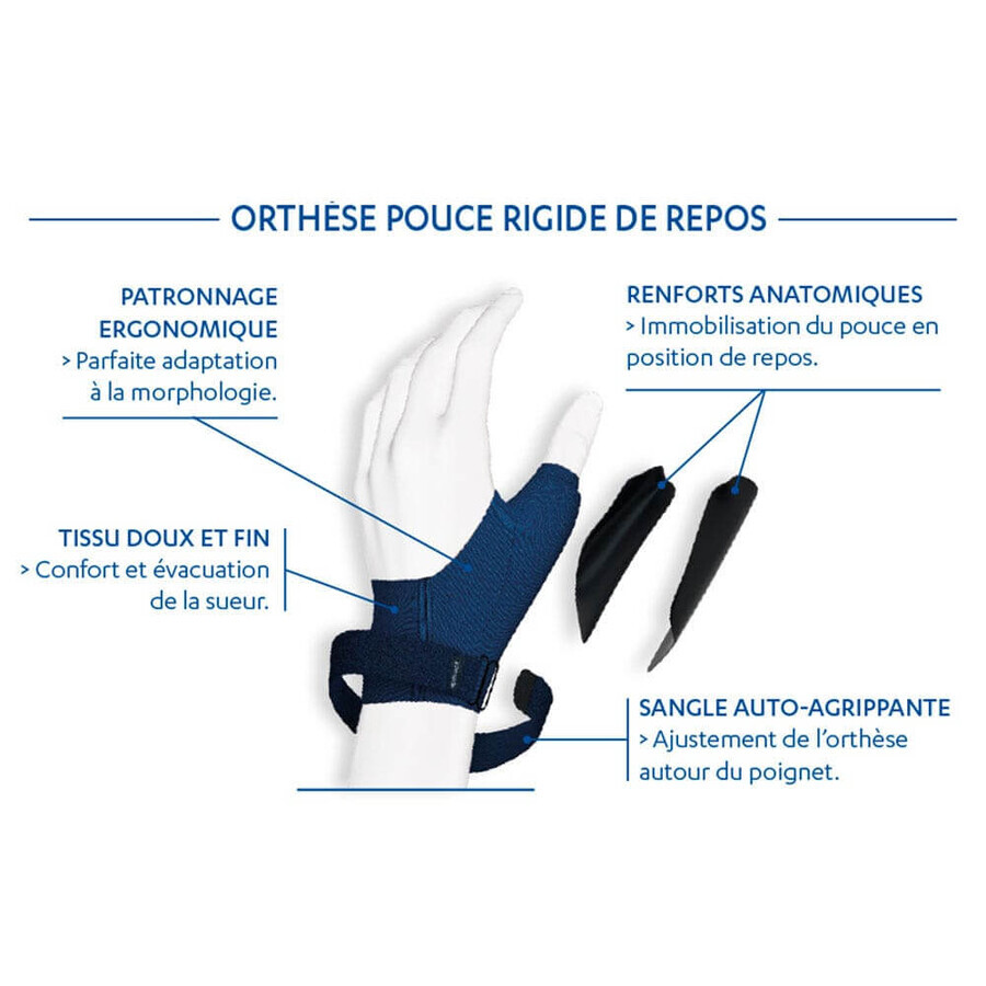 Epitact Orthèse Pouce Rigide De Repos Main Gauche x1 Epitact Orthèse Pouce Rigide De Repos Main Gauche x1