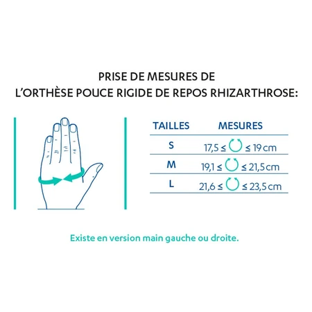 Epitact Orthèse Pouce Rigide De Repos Main Gauche x1