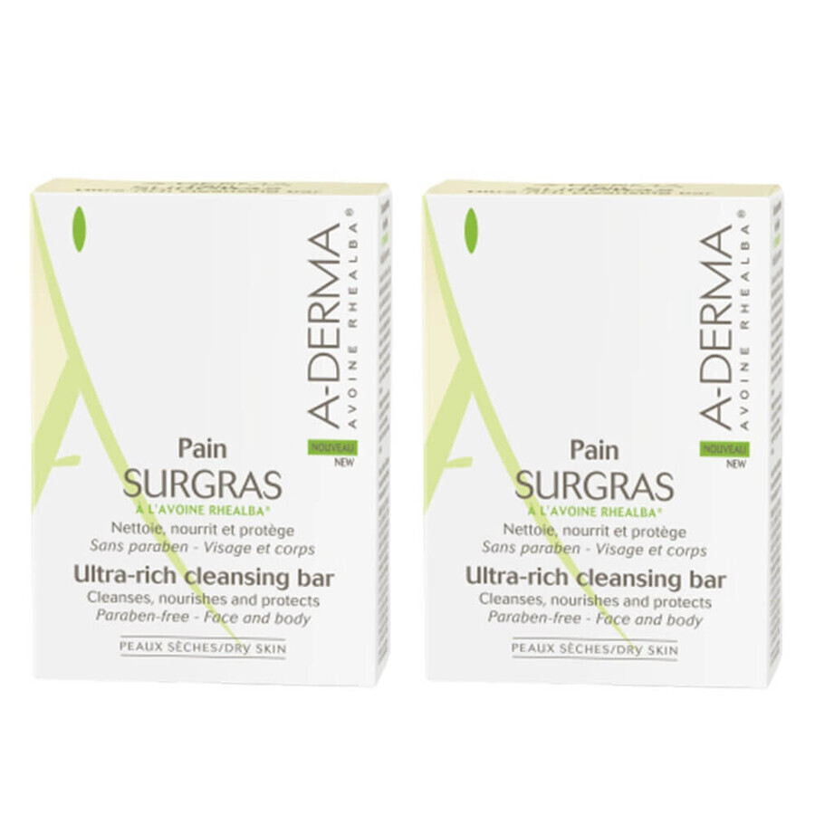 Acquista A-Derma Avena Rhealba Pane dermatologico 2x100g A-Derma Avena Rhealba Pane dermatologico 2x100g