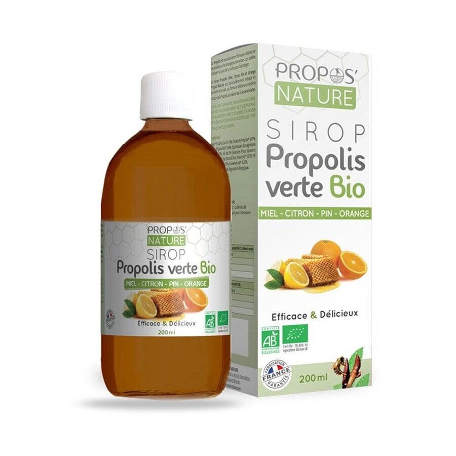 Propos'Nature Sirop Propolis Verte Bio 200ml