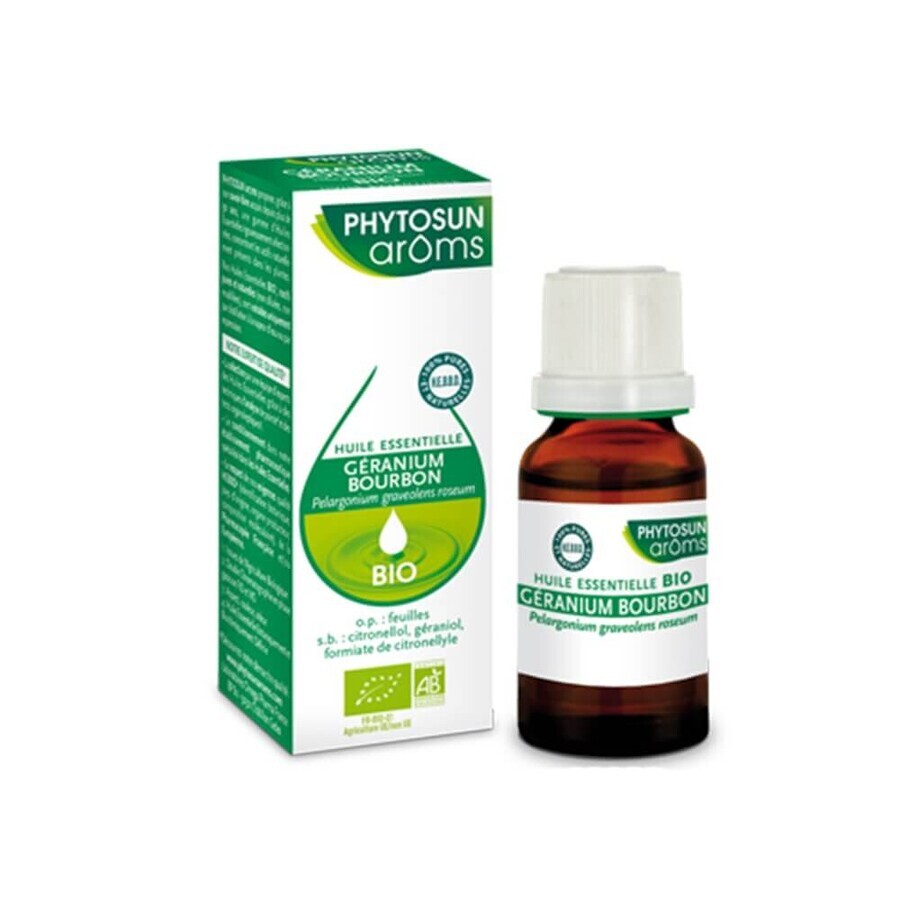 Comprar Phytosun Aroms Geranio Bourbon Aceite esencial ecológico 10 ml Phytosun Aroms Geranio Bourbon Aceite esencial ecológico 10 ml
