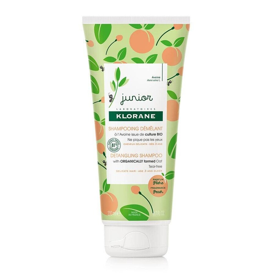 Klorane Champú desenredante junior cabellos delicados 200 ml