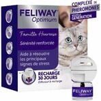 Feliway Optimum Serenity Renforcée Happy Family Kit Diffuser and Recharge + Recharge De 48ml