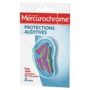 Mercurochrome Protections Auditives 2 Paires