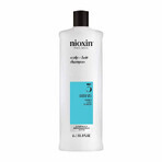Nioxin System 3 Champú para cabellos coloreados/secos/dañados y caída moderada 1L Nioxin System 3 Champú para cabellos coloreados/secos/dañados y caída moderada 1L