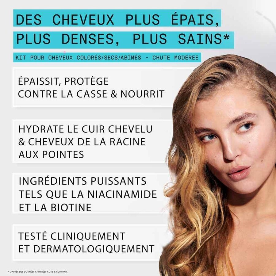 Nioxin System 3 Champú para cabellos coloreados/secos/dañados y caída moderada 1L