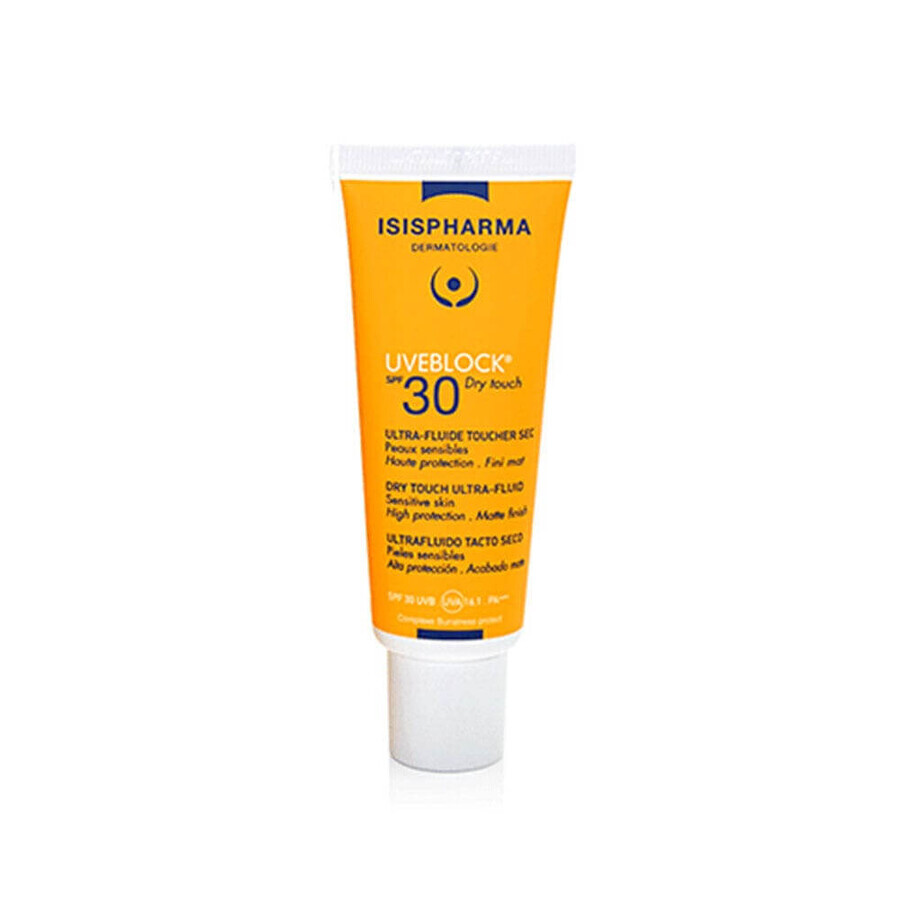Comprar Isispharma Uveblock Fluido Ultra Toque Seco Spf30+ 40 ml Isispharma Uveblock Fluido Ultra Toque Seco Spf30+ 40 ml