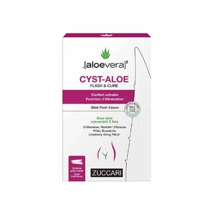 Naturancia [aloevera]2 Zuccari Cyst Aloe Flash & Cure Confort Urinaire x15 sticks